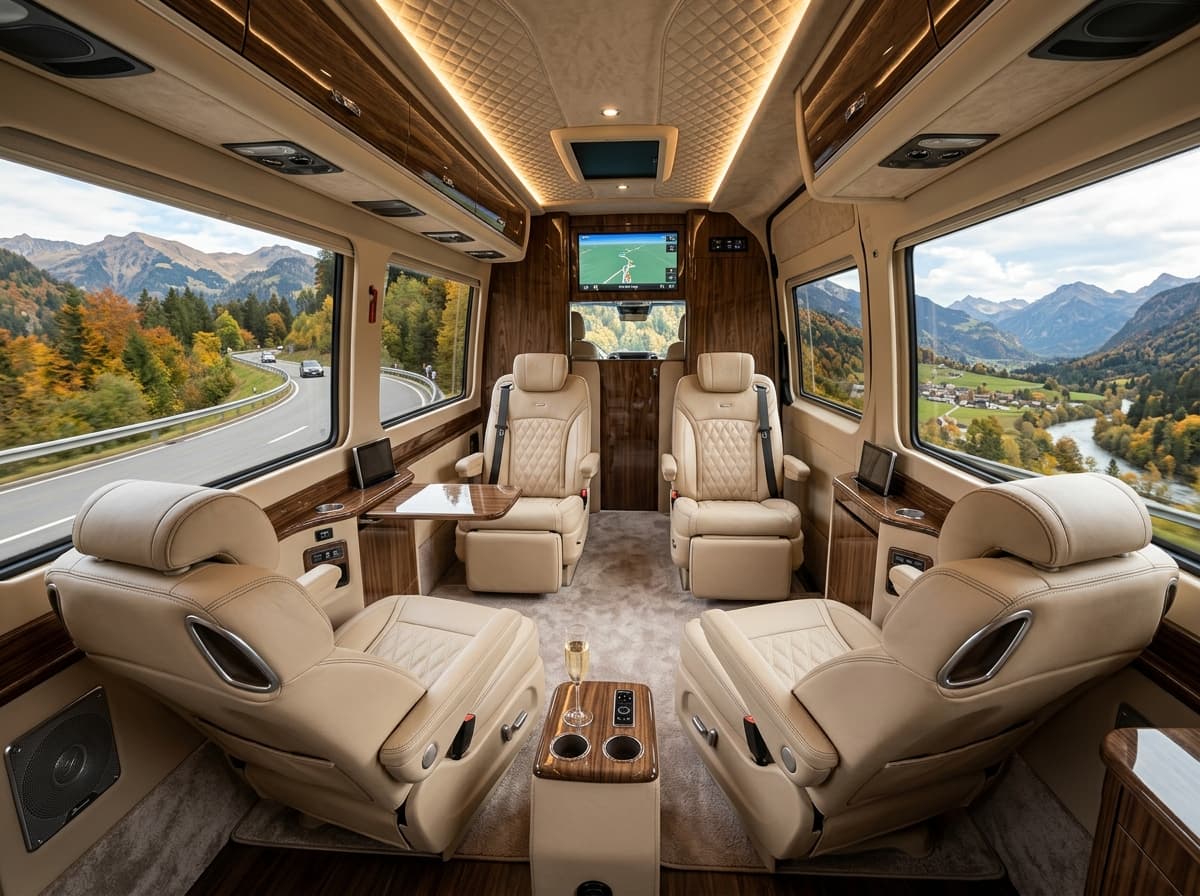 Waterloo Executive Minibus Luxury Interior